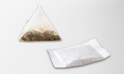 三角包和四角包兩種類型的茶包